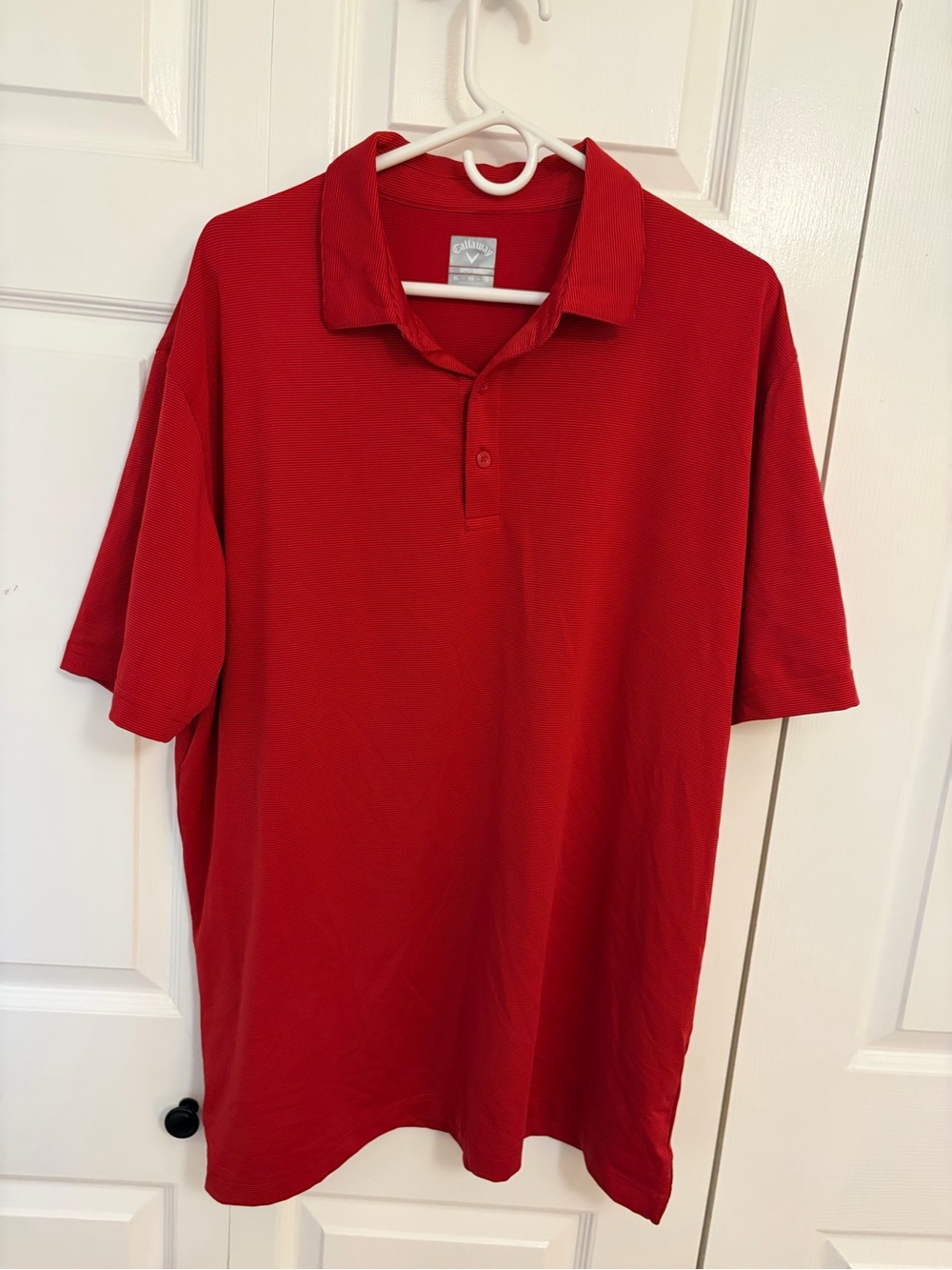 Callaway Men's Red Short Sleeve Polo